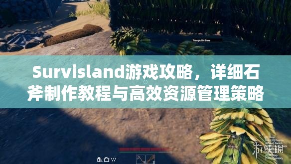 Survisland游戏攻略，详细石斧制作教程与高效资源管理策略解析