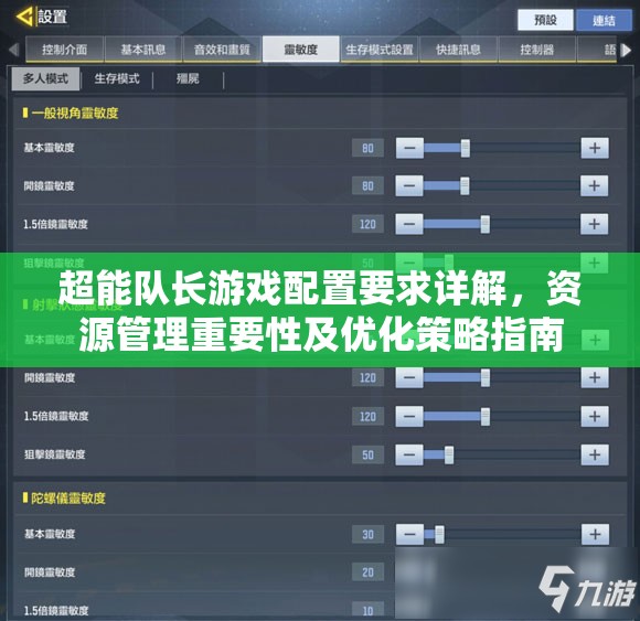 超能队长游戏配置要求详解，资源管理重要性及优化策略指南