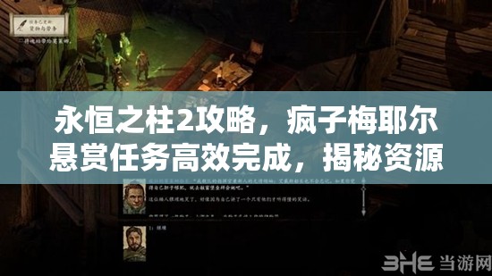 永恒之柱2攻略，疯子梅耶尔悬赏任务高效完成，揭秘资源管理艺术