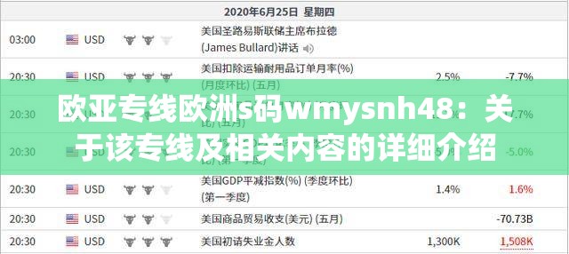 欧亚专线欧洲s码wmysnh48：关于该专线及相关内容的详细介绍