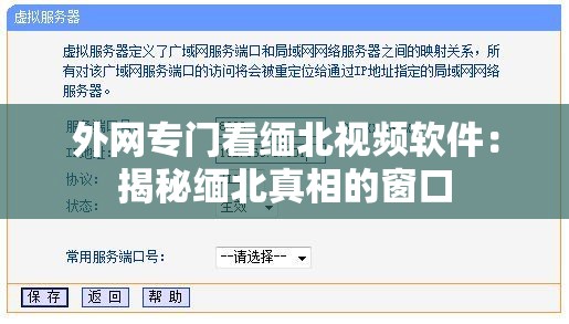 外网专门看缅北视频软件：揭秘缅北真相的窗口