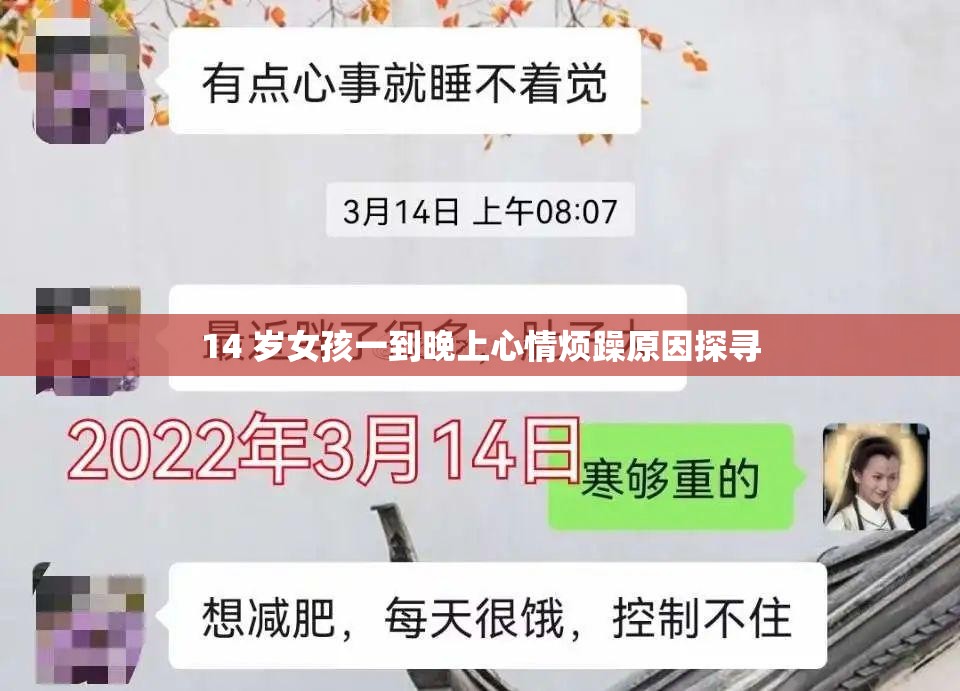 14 岁女孩一到晚上心情烦躁原因探寻