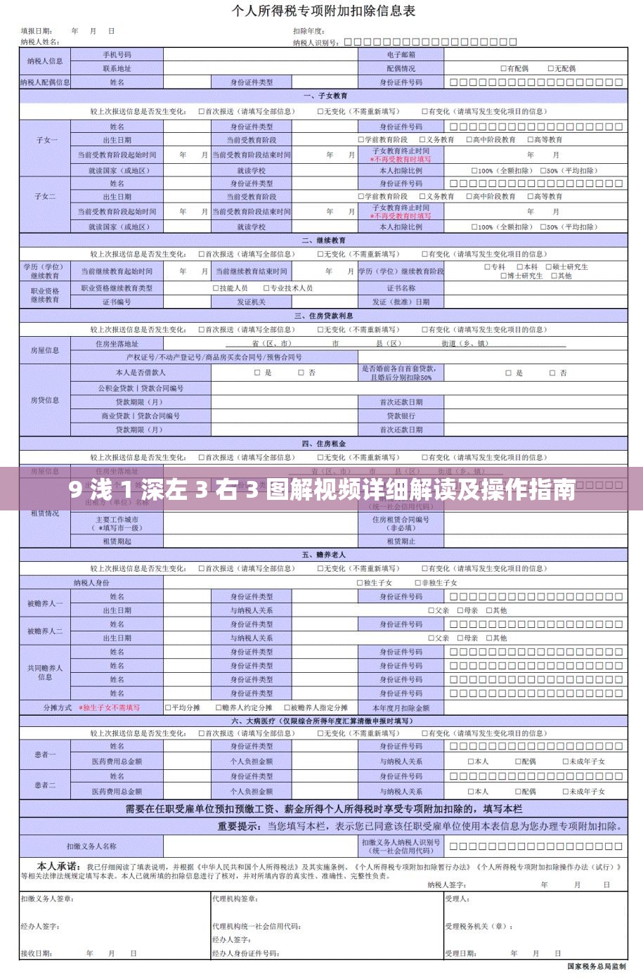 9 浅 1 深左 3 右 3 图解视频详细解读及操作指南