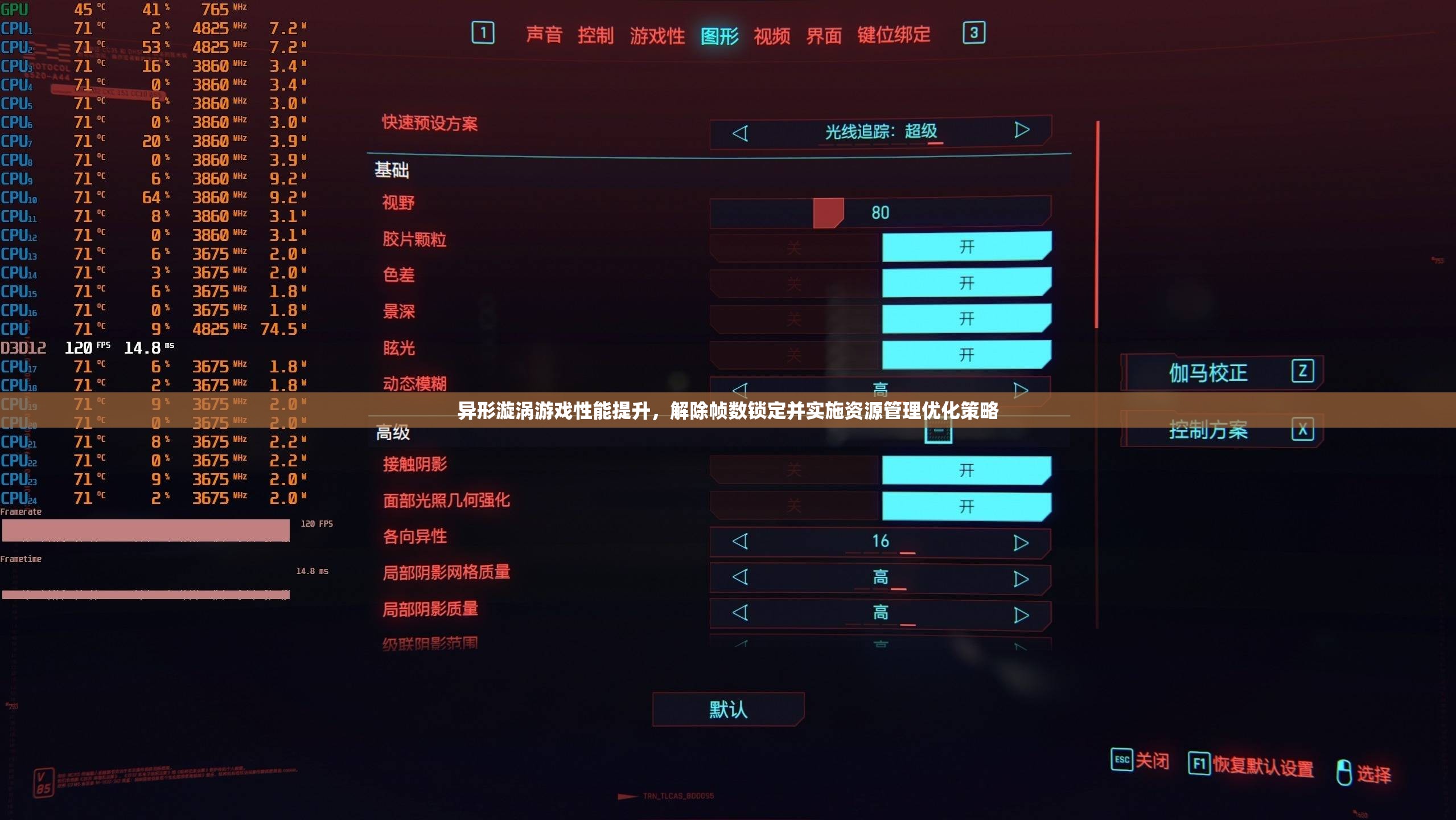 异形漩涡游戏性能提升，解除帧数锁定并实施资源管理优化策略