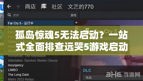 孤岛惊魂5无法启动？一站式全面排查远哭5游戏启动失败问题及解决方案