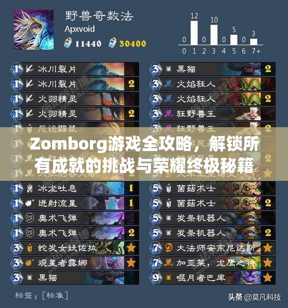 Zomborg游戏全攻略，解锁所有成就的挑战与荣耀终极秘籍