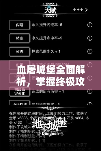 血屠城堡全面解析，掌握终极攻略，解锁所有成就与挑战的秘籍