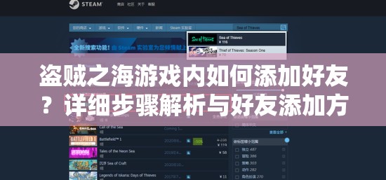 盗贼之海游戏内如何添加好友？详细步骤解析与好友添加方法介绍