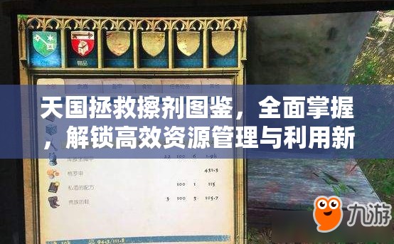 天国拯救擦剂图鉴，全面掌握，解锁高效资源管理与利用新境界