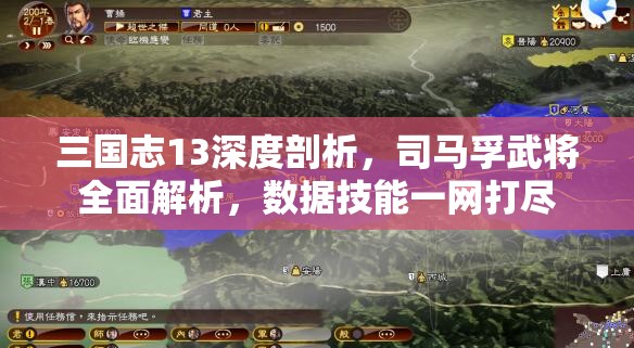 三国志13深度剖析，司马孚武将全面解析，数据技能一网打尽