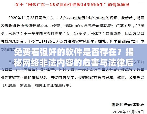 免费看强奸的软件是否存在？揭秘网络非法内容的危害与法律后果