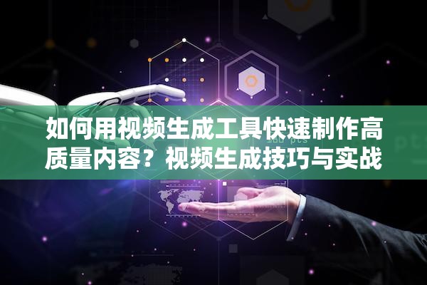 如何用视频生成工具快速制作高质量内容？视频生成技巧与实战案例分享