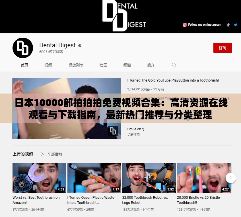 日本10000部拍拍拍免费视频合集：高清资源在线观看与下载指南，最新热门推荐与分类整理