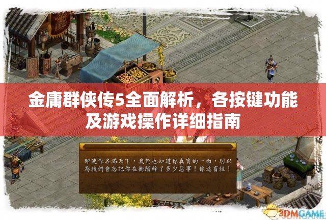 金庸群侠传5全面解析，各按键功能及游戏操作详细指南