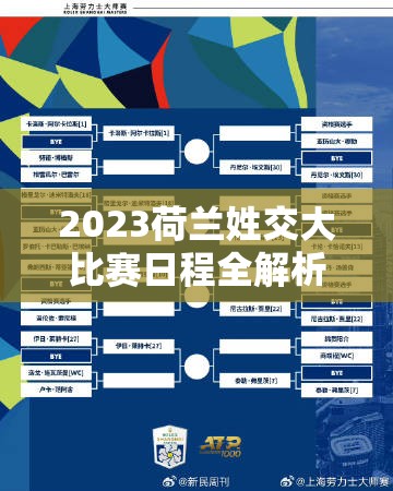 2023荷兰姓交大比赛日程全解析：赛程安排、重要赛事及观赛指南