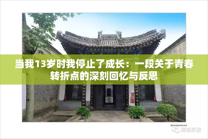 当我13岁时我停止了成长：一段关于青春转折点的深刻回忆与反思