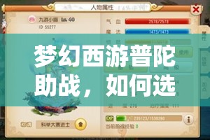 梦幻西游普陀助战，如何选择最佳阵容才能无敌于战场？