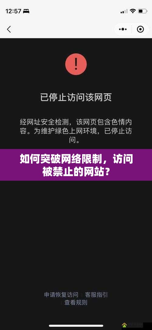 如何突破网络限制，访问被禁止的网站？